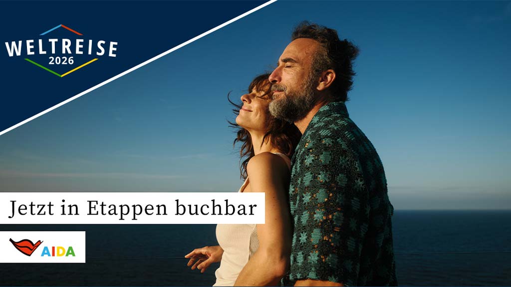 AIDAsol Weltreise Teilstrecken