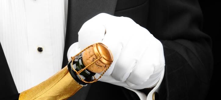 Champagner oft als Inklusivleistung