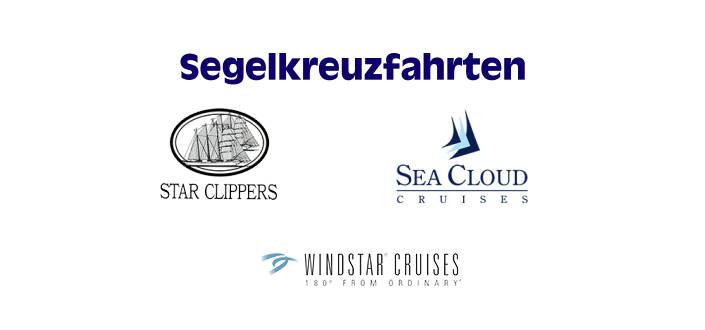 Anbieter von Segelkreuzfahrten: Sea Cloud, Star Clippers, Windstar