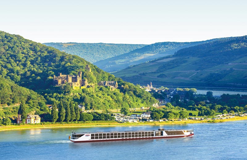 Das Schiff hat die ideale Größe für Kreufahrten auf Rhein, Mosel und Main